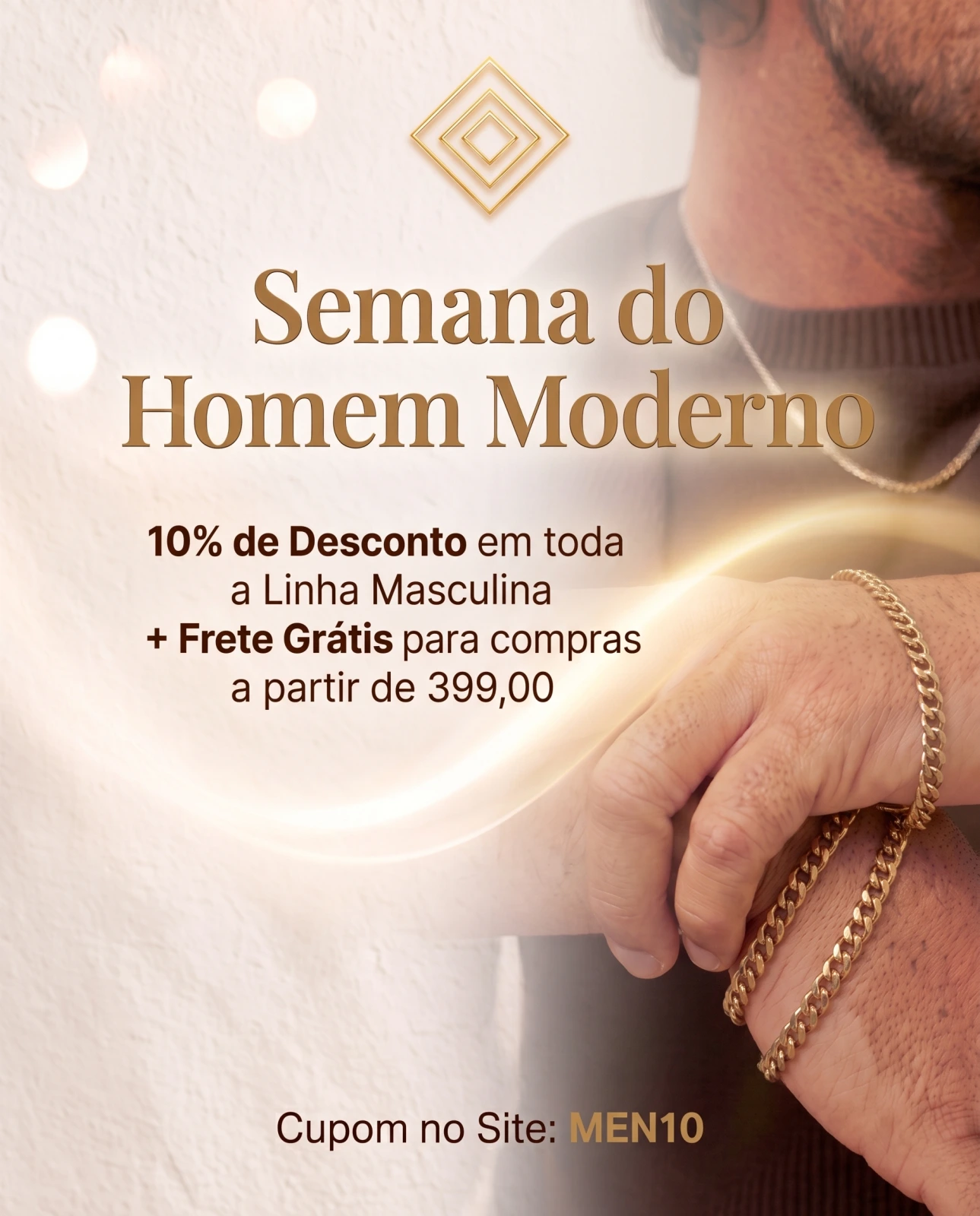 CAMPANHA ''HOMEM MODERNO'' Linha Masculina''